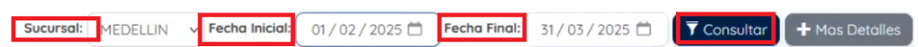Filtros de búsqueda 