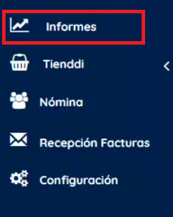 menú izquierdo informes