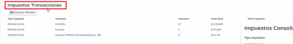 Imagen impuestos de transacciones 