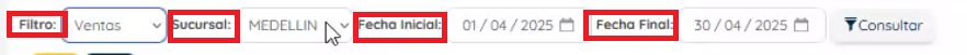 Filtros de búsqueda 