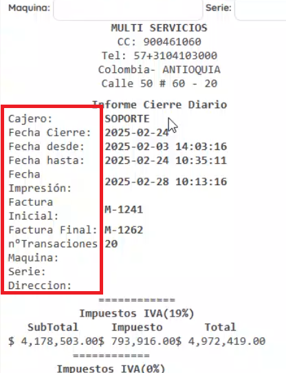 Imagen del informe listo 