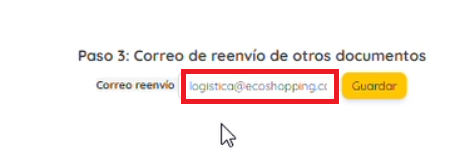 Correo de rendición 