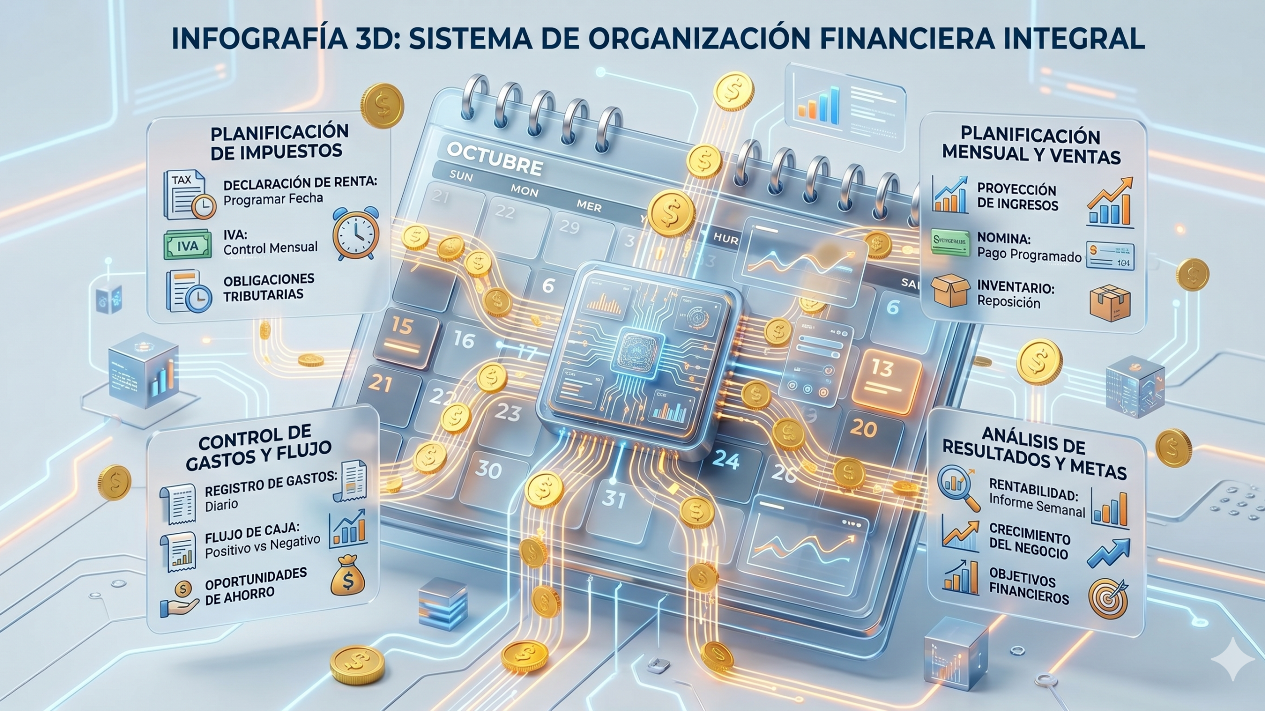 Infografía sobre organización para el manejo de los plazos tributarios